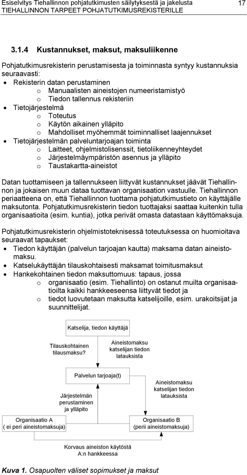 numeeristamistyö o Tiedon tallennus rekisteriin Tietojärjestelmä o Toteutus o Käytön aikainen ylläpito o Mahdolliset myöhemmät toiminnalliset laajennukset Tietojärjestelmän palveluntarjoajan toiminta