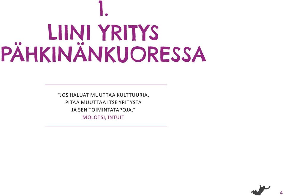 PITÄÄ MUUTTAA ITSE YRITYSTÄ JA