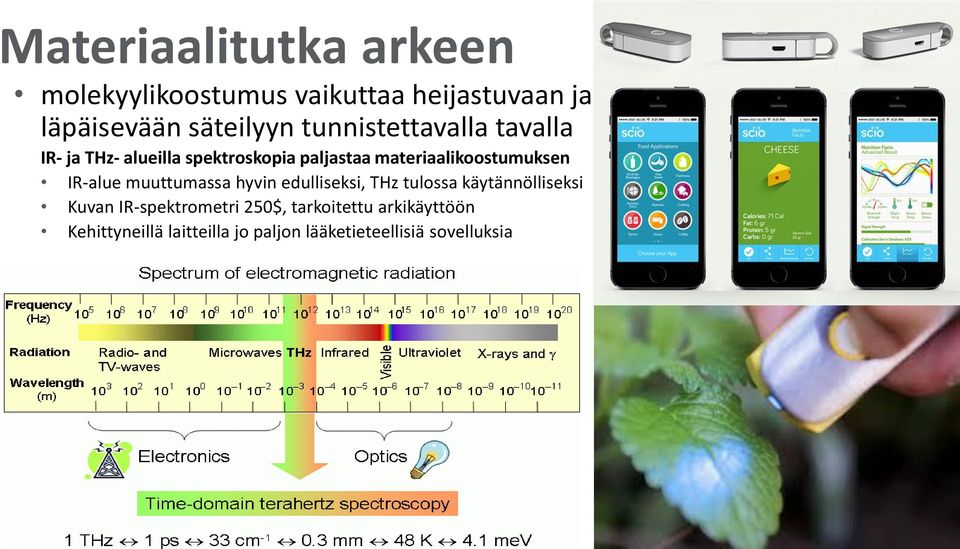 IR-alue muuttumassa hyvin edulliseksi, THz tulossa käytännölliseksi Kuvan IR-spektrometri