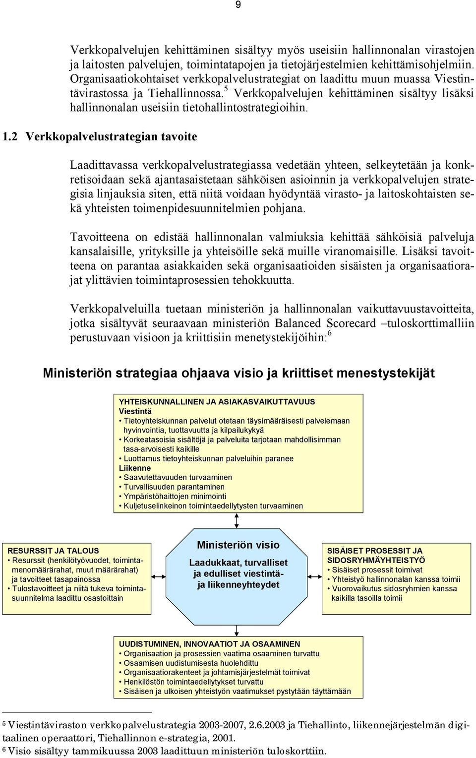 5 Verkkopalvelujen kehittäminen sisältyy lisäksi hallinnonalan useisiin tietohallintostrategioihin. 1.