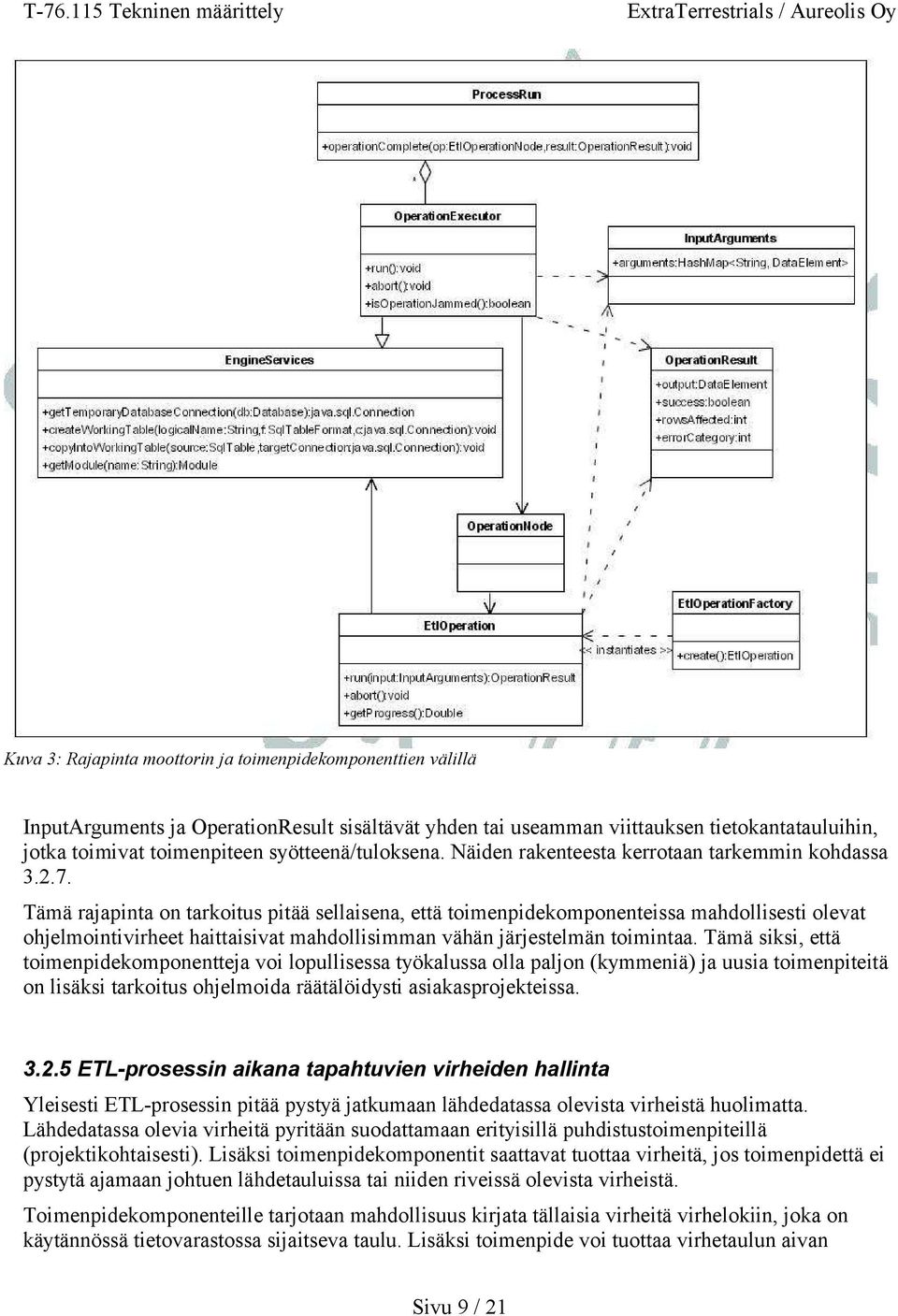 Tämä rajapinta on tarkoitus pitää sellaisena, että toimenpidekomponenteissa mahdollisesti olevat ohjelmointivirheet haittaisivat mahdollisimman vähän järjestelmän toimintaa.