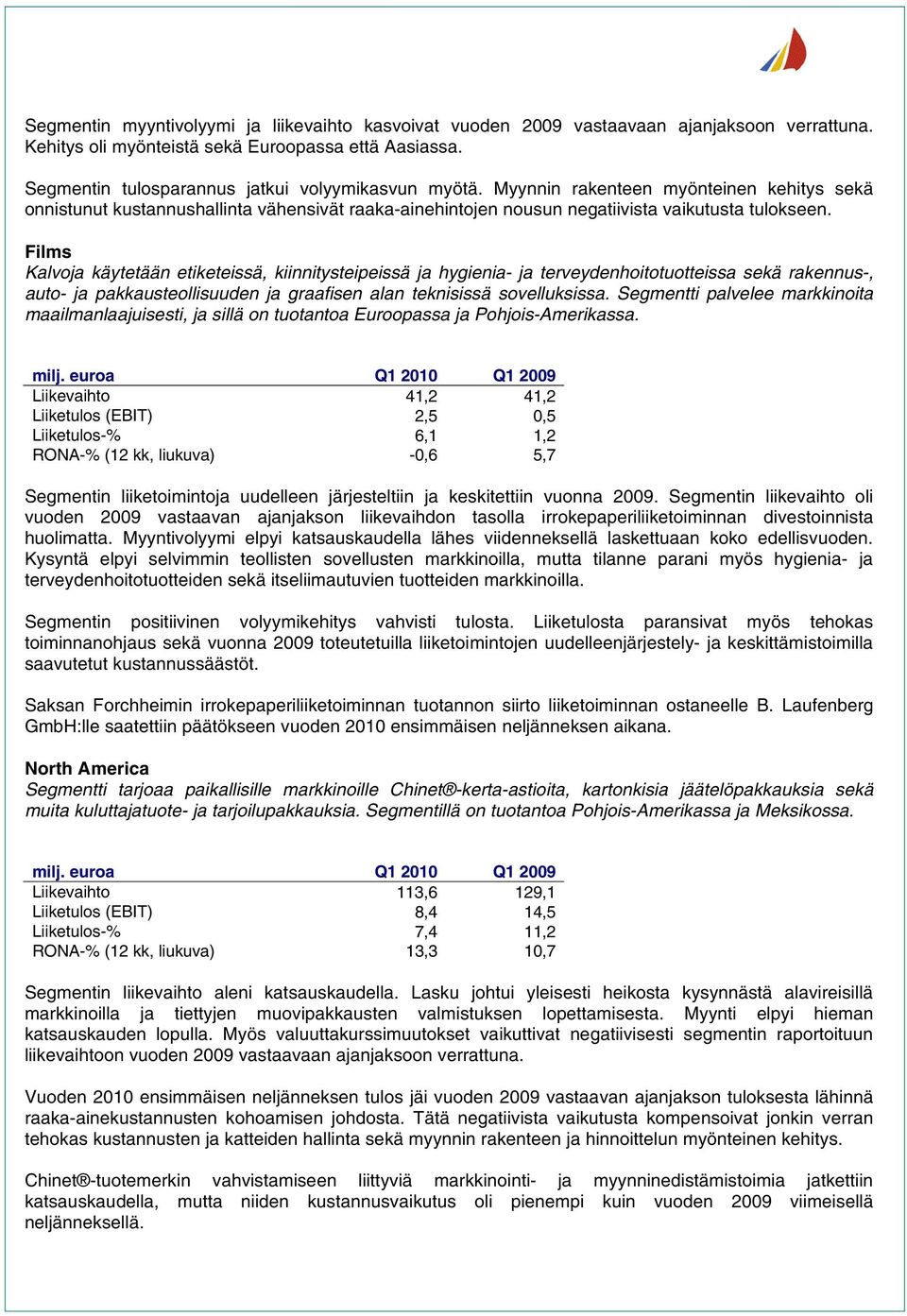 Films Kalvoja käytetään etiketeissä, kiinnitysteipeissä ja hygienia- ja terveydenhoitotuotteissa sekä rakennus-, auto- ja pakkausteollisuuden ja graafisen alan teknisissä sovelluksissa.