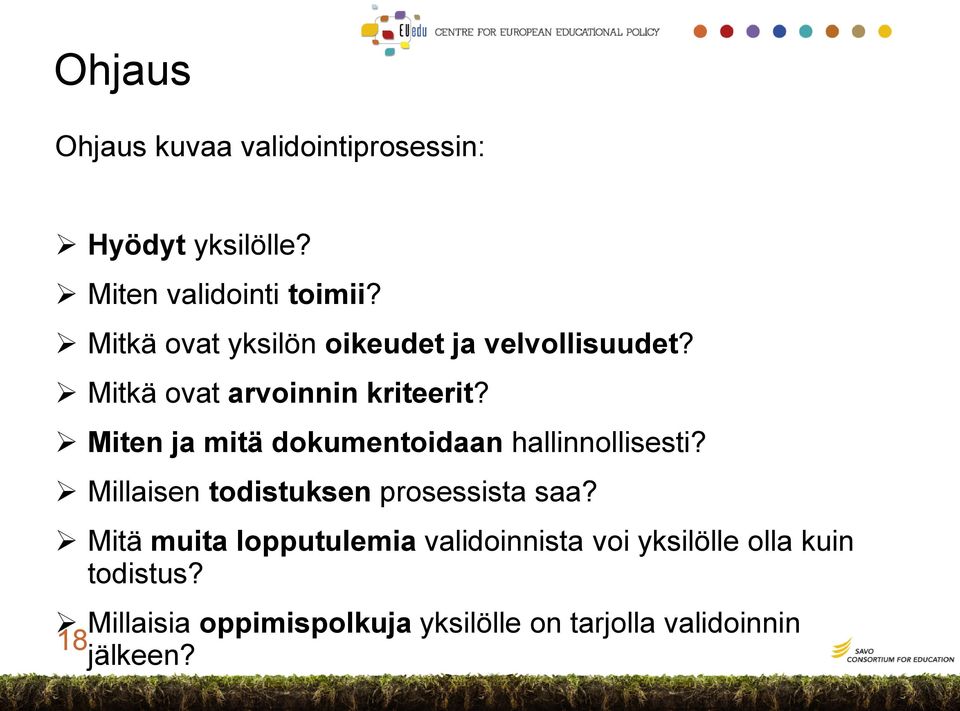 Miten ja mitä dokumentoidaan hallinnollisesti? Millaisen todistuksen prosessista saa?