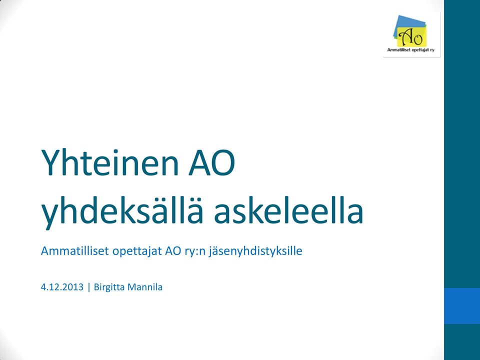 opettajat AO ry:n