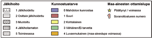 Kuvassa 4 on esitetty Keski-Pohjanmaan maakunnan pohjavesialueilta kartoitettujen soranottoalueiden lukumäärä kunnittain.
