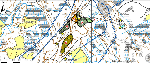ha kpl 62,56 69 39,4 0 0 10,27 5 24 29,92 16 jälkihoidettu osittain jälkihoidettu muotoiltu jälkihoitamaton toiminnassa oleva Kuva 8.