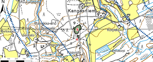 Saukonkylän pohjavesialueelta kartoitettiin kahdeksan soranottoaluetta (kuvat 22-24). Alueella oli kartoitushetkellä voimassa oleva maa-ainesten ottamislupa. Kuva 22.