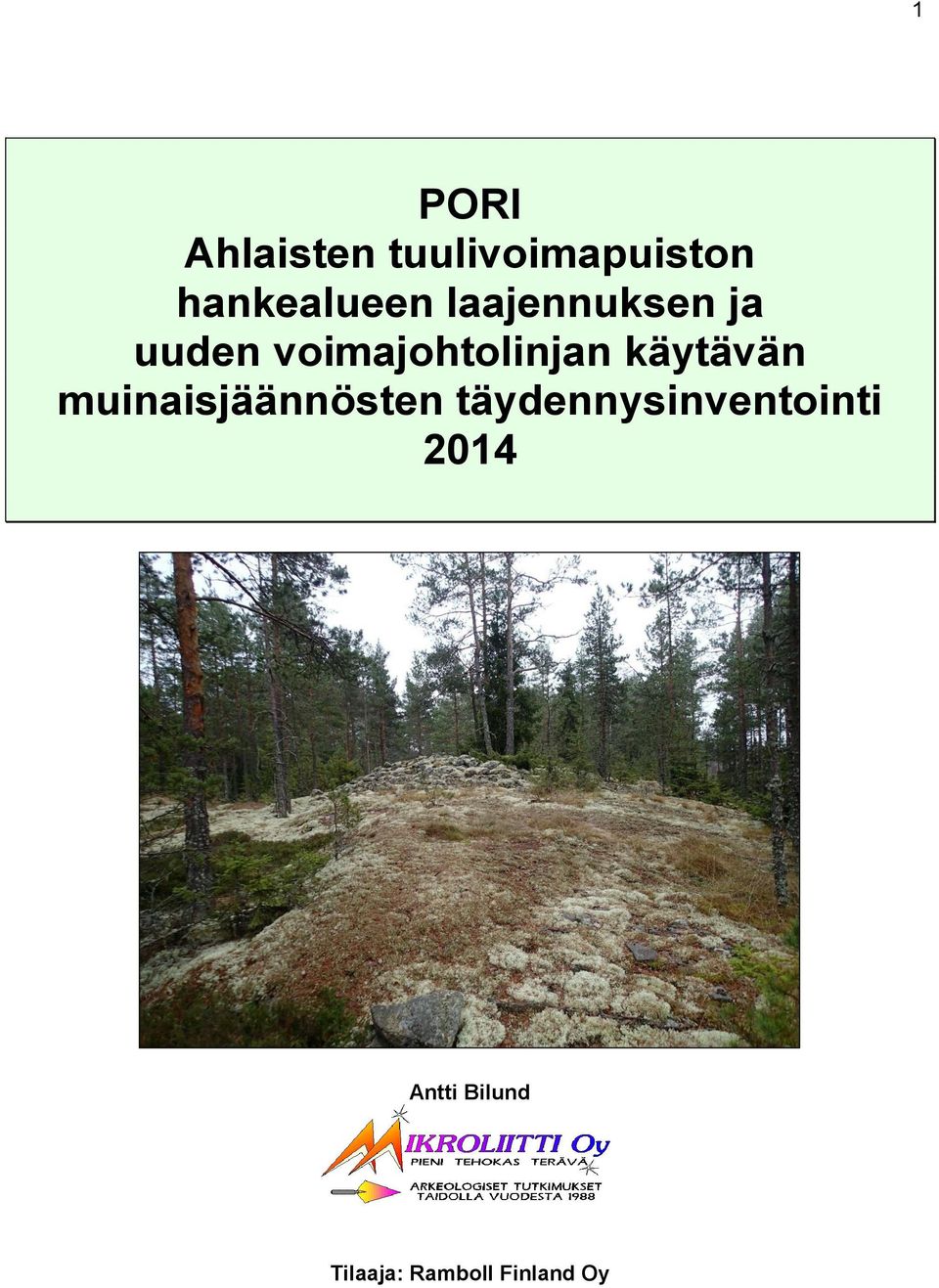 voimajohtolinjan käytävän muinaisjäännösten