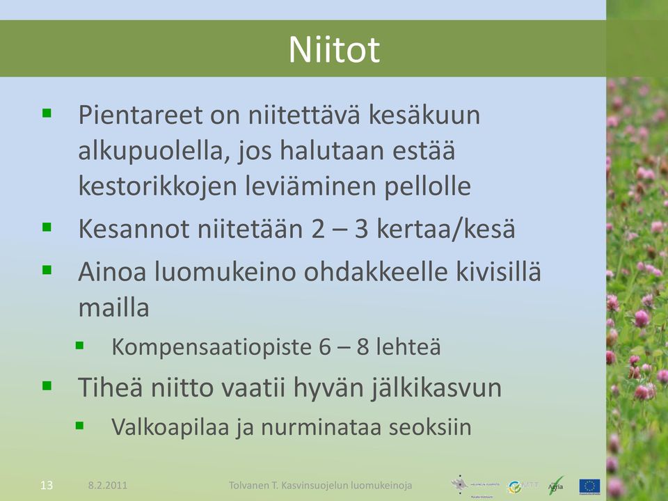 luomukeino ohdakkeelle kivisillä mailla Kompensaatiopiste 6 8 lehteä Tiheä