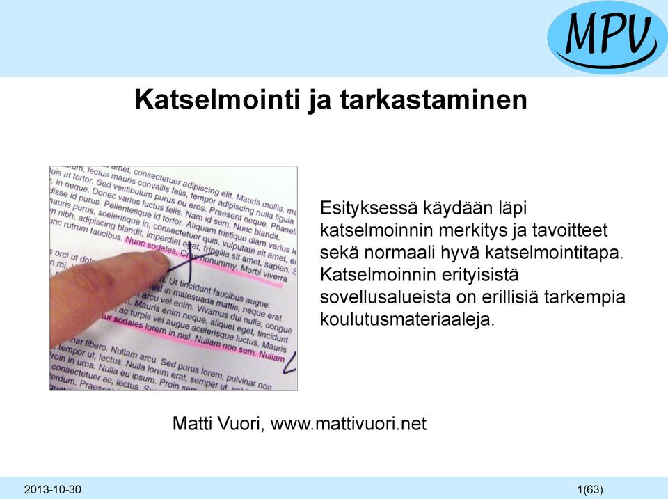 katselmointitapa.