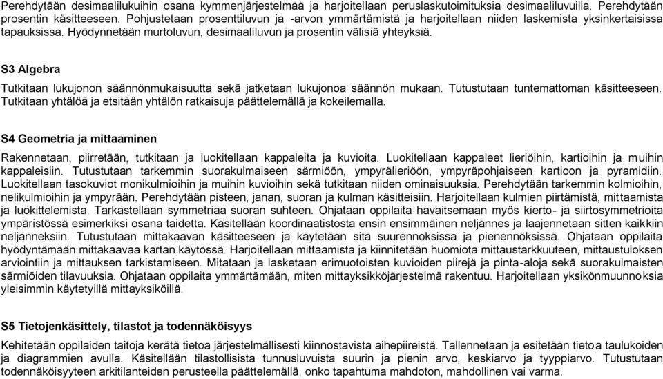 S3 Algebra Tutkitaan lukujonon säännönmukaisuutta sekä jatketaan lukujonoa säännön mukaan. Tutustutaan tuntemattoman käsitteeseen.