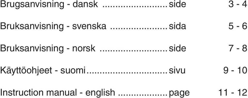 .. sida 5-6 Bruksanvisning - norsk.