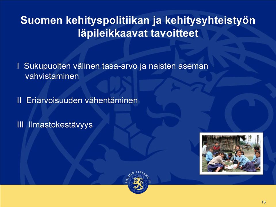 tasa-arvo ja naisten aseman vahvistaminen II