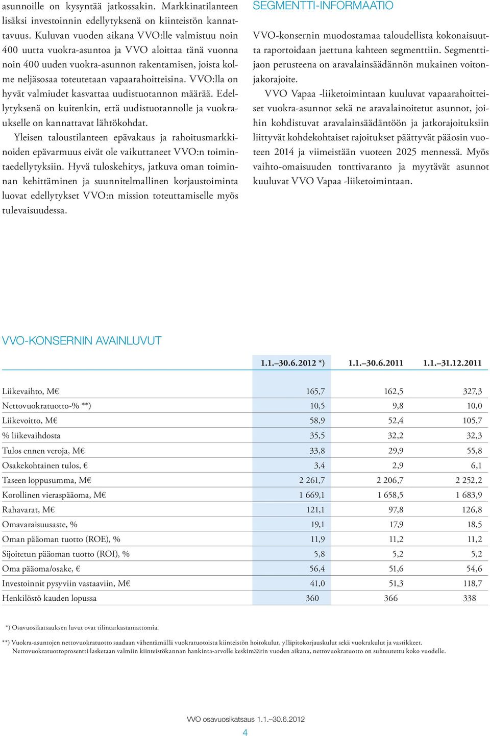 VVO:lla on hyvät valmiudet kasvattaa uudistuotannon määrää. Edellytyksenä on kuitenkin, että uudistuotannolle ja vuokraukselle on kannattavat lähtökohdat.