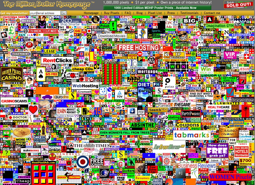 THE MILLION DOLLAR HOMEPAGE