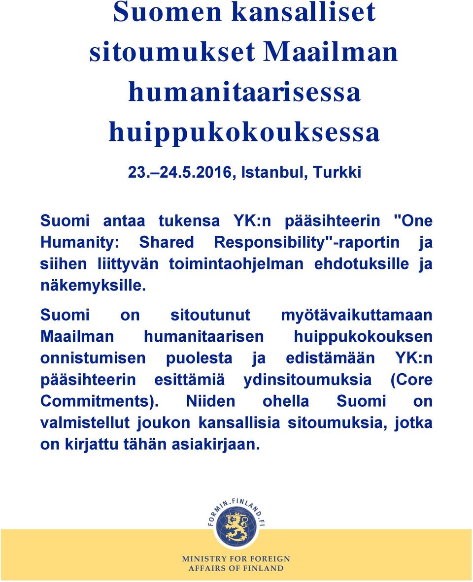 toimintaohjelman ehdotuksille ja näkemyksille.