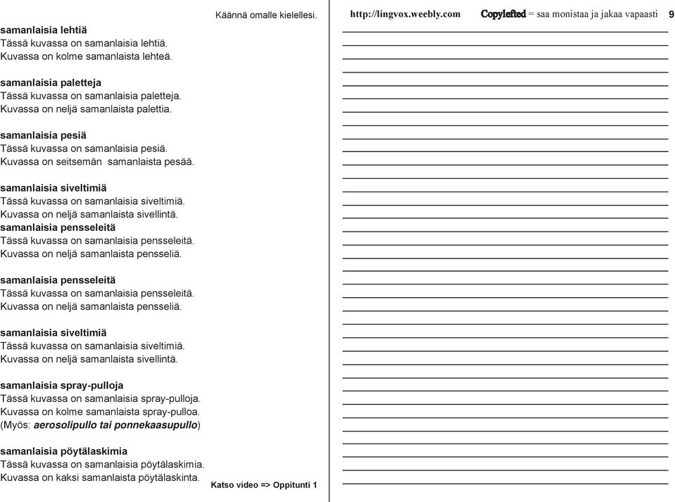 samanlaisia pensseleitä Tässä kuvassa on samanlaisia pensseleitä. Kuvassa on neljä samanlaista pensseliä. samanlaisia pensseleitä Tässä kuvassa on samanlaisia pensseleitä.