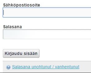 3.3 Kirjautuminen järjestelmään 3.3.1 Olemassa olevilla tunnuksilla Mene selaimellasi osoitteeseen https://parastapalvelua.