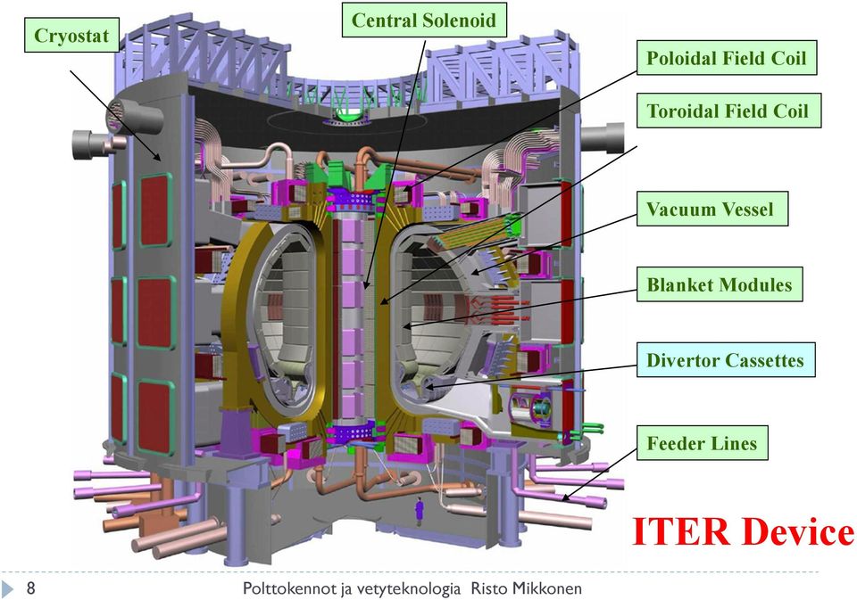 Modules Divertor Cassettes Feeder Lines ITER