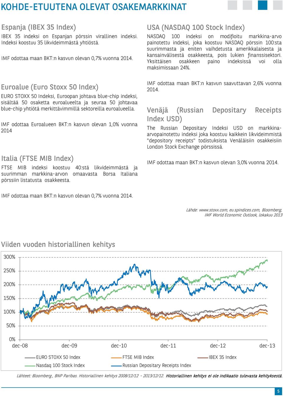 Euroalue (Euro Stoxx 50 Index) EURO STOXX 50 Indeksi, Euroopan johtava blue-chip indeksi, sisältää 50 osaketta euroalueelta ja seuraa 50 johtavaa blue-chip yhtiötä merkittävimmillä sektoreilla