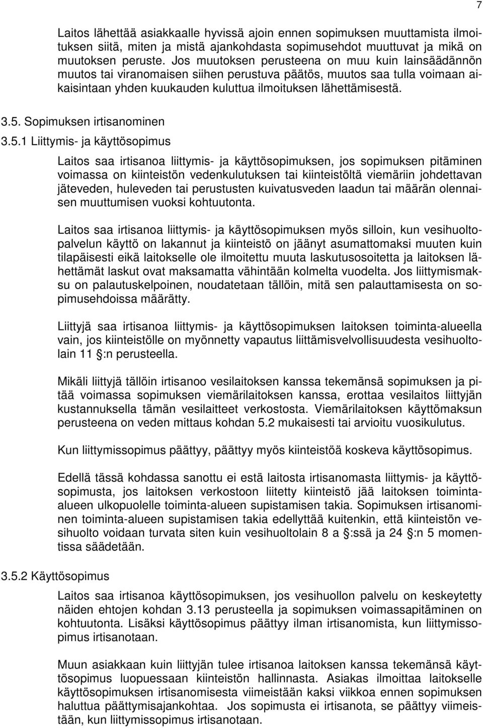 Sopimuksen irtisanominen 3.5.