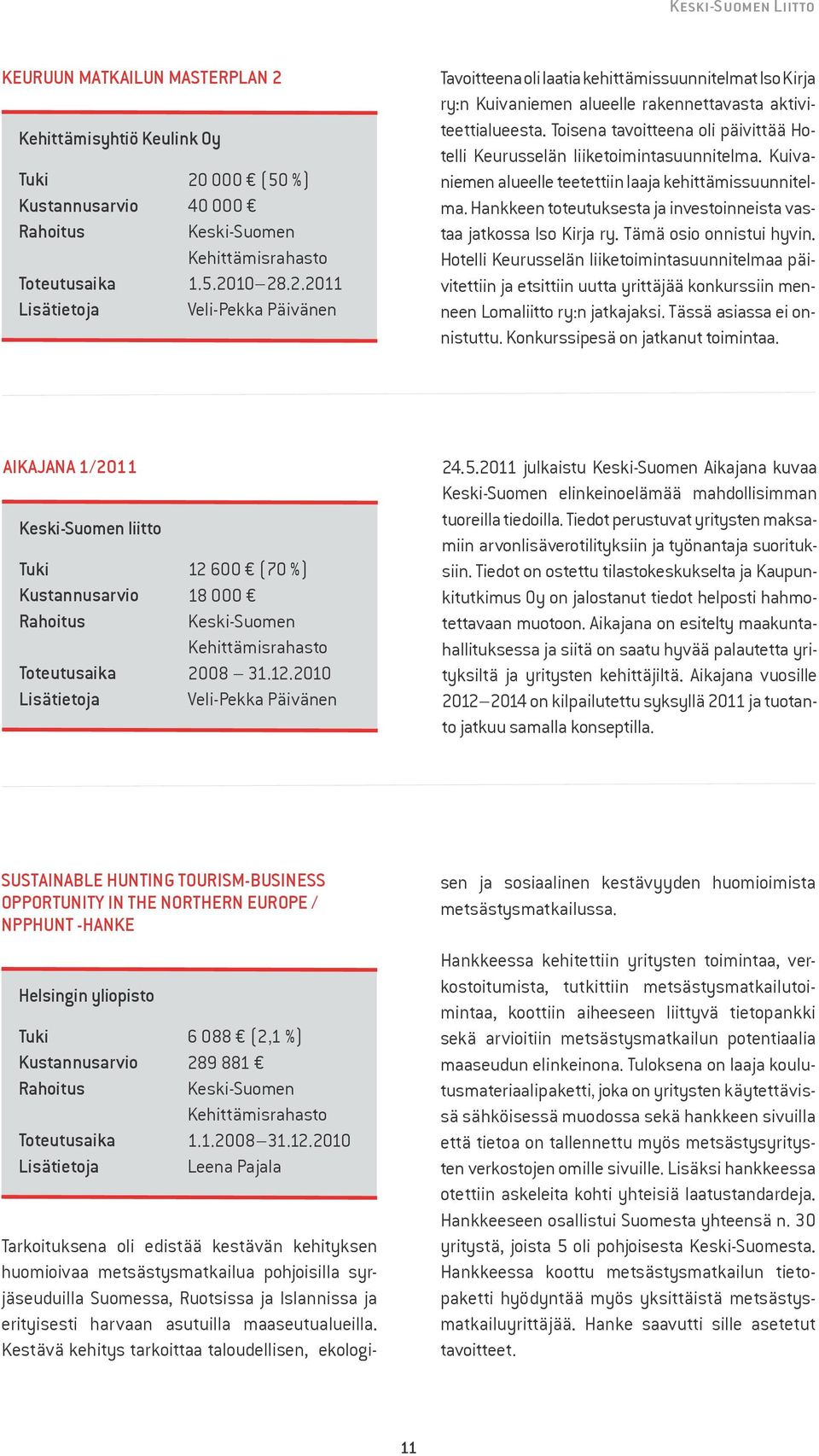 Hankkeen toteutuksesta ja investoinneista vastaa jatkossa Iso Kirja ry. Tämä osio onnistui hyvin.