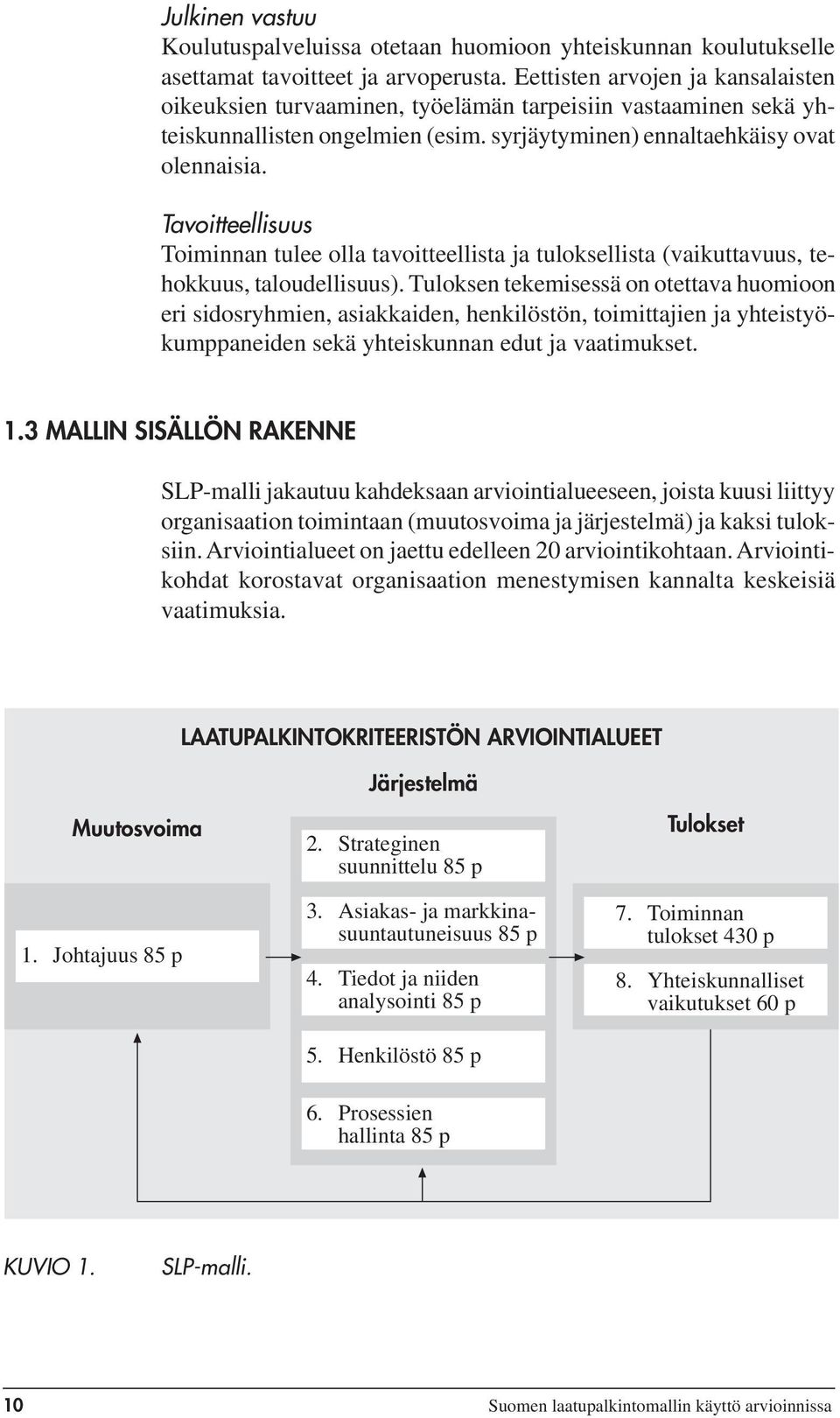 Tavoitteellisuus Toiminnan tulee olla tavoitteellista ja tuloksellista (vaikuttavuus, tehokkuus, taloudellisuus).