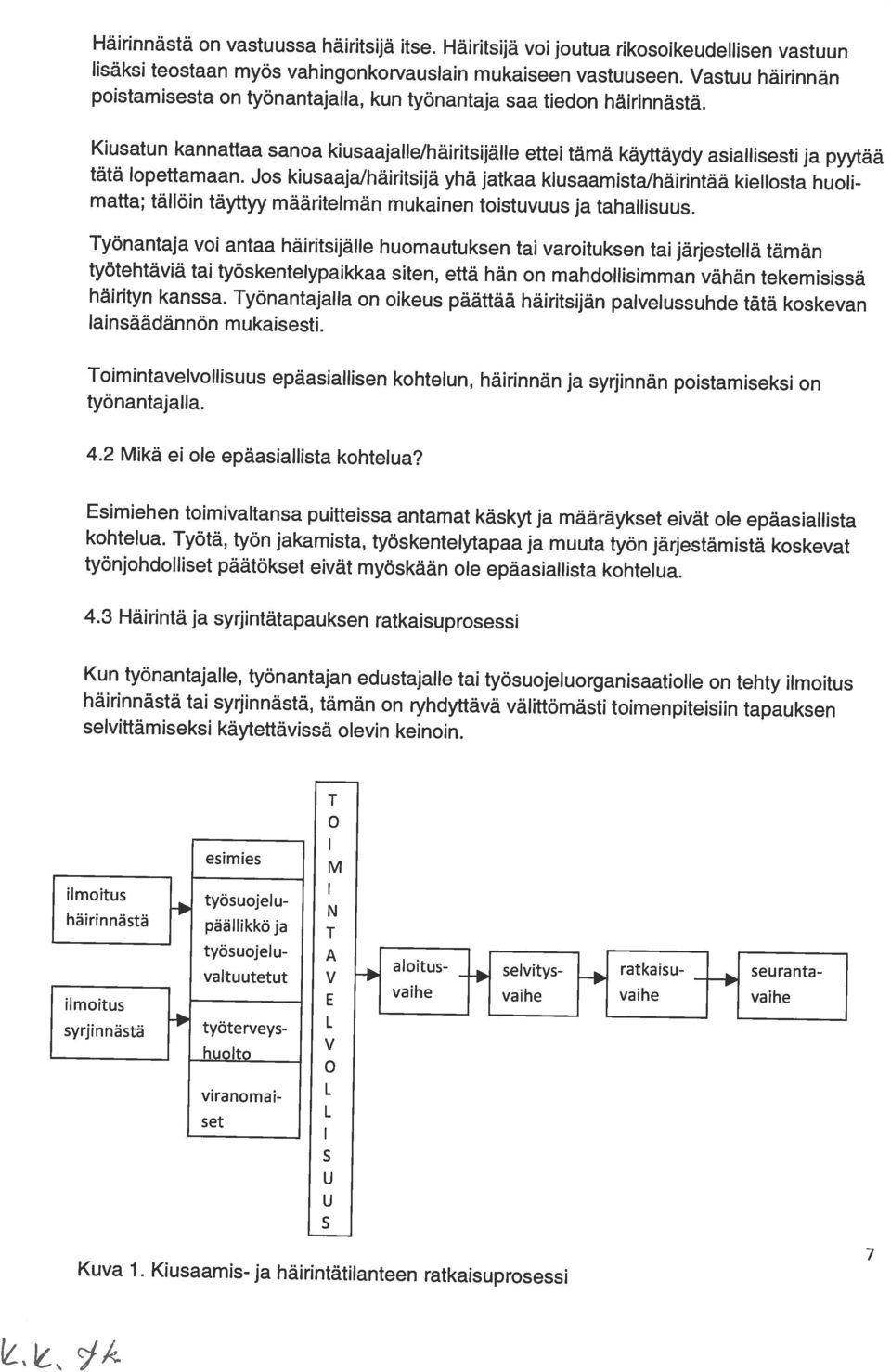 huomautuksen tai varoituksen tai järjestellä tämän tätä lopettamaan.