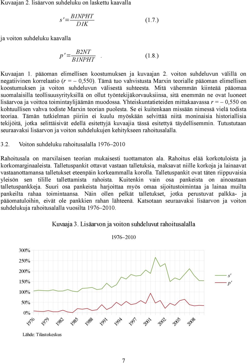 Mitä vähemmän kiinteää pääomaa suomalaisilla teollisuusyrityksillä on ollut työntekijäkorvauksiinsa, sitä enemmän ne ovat luoneet lisäarvoa ja voittoa toimintaylijäämän muodossa.