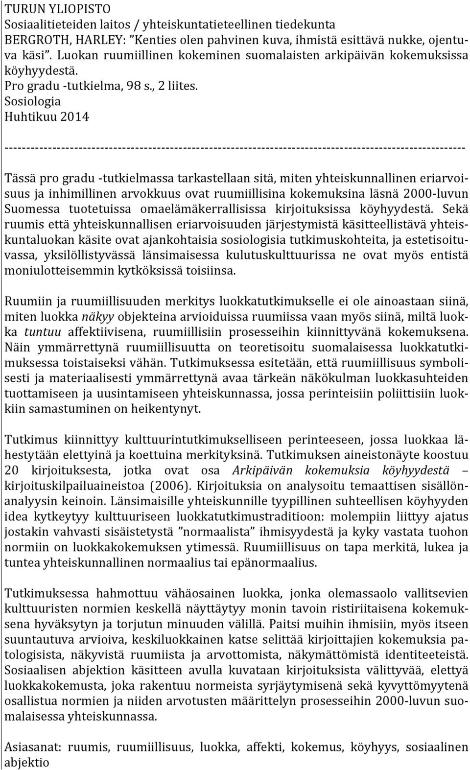 Sosiologia Huhtikuu 2014 - - - - - - - - - - - - - - - - - - - - - - - - - - - - - - - - - - - - - - - - - - - - - - - - - - - - - - - - - - - - - - - - - - - - - - - - - - - - - - - - - - - - - - -