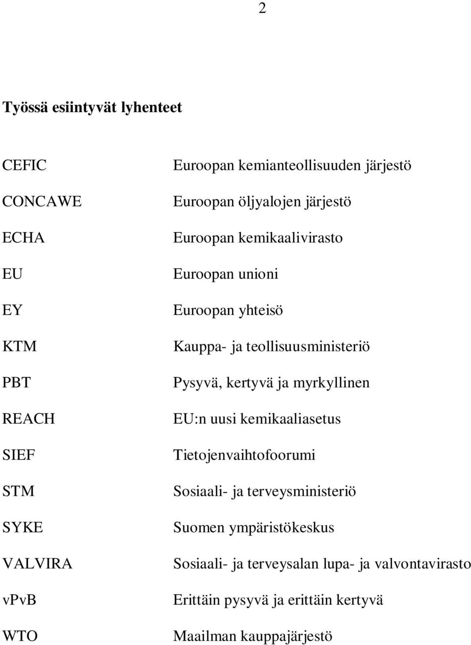 ja teollisuusministeriö Pysyvä, kertyvä ja myrkyllinen EU:n uusi kemikaaliasetus Tietojenvaihtofoorumi Sosiaali- ja