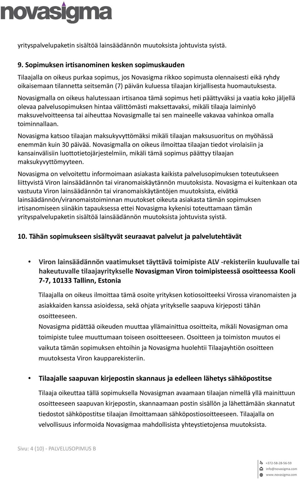 kirjallisesta huomautuksesta.