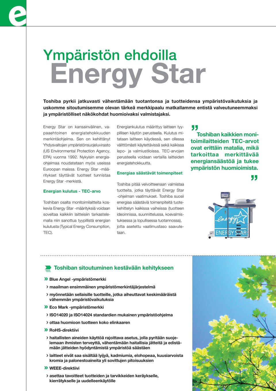 Sen on kehittänyt Yhdysvaltojen ympäristönsuojeluvirasto (US Environmental Protection Agency, EPA) vuonna 1992. Nykyisin energiaohjelmaa noudatetaan myös useissa Euroopan maissa.