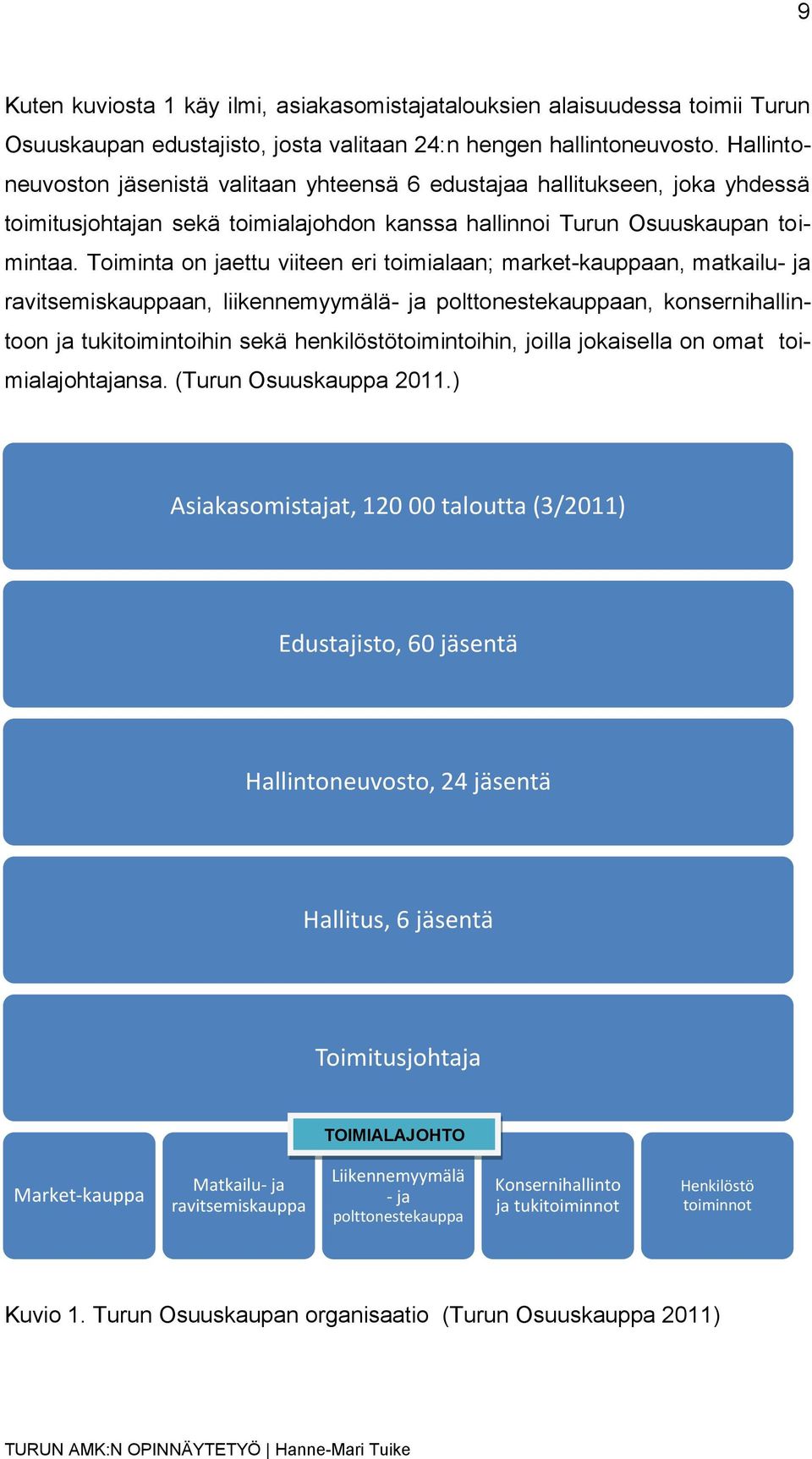 Toiminta on jaettu viiteen eri toimialaan; market-kauppaan, matkailu- ja ravitsemiskauppaan, liikennemyymälä- ja polttonestekauppaan, konsernihallintoon ja tukitoimintoihin sekä