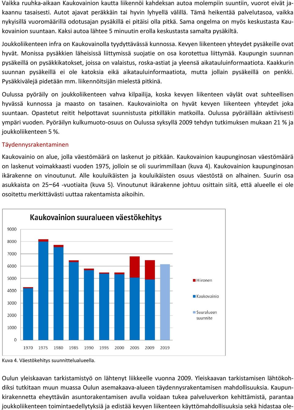 kaksiautoalähtee5minuutinerollakeskustastasamaltapysäkiltä. JoukkoliikenteeninfraonKaukovainollatyydyttävässäkunnossa.Kevyenliikenteenyhteydetpysäkeilleovat hyvät.