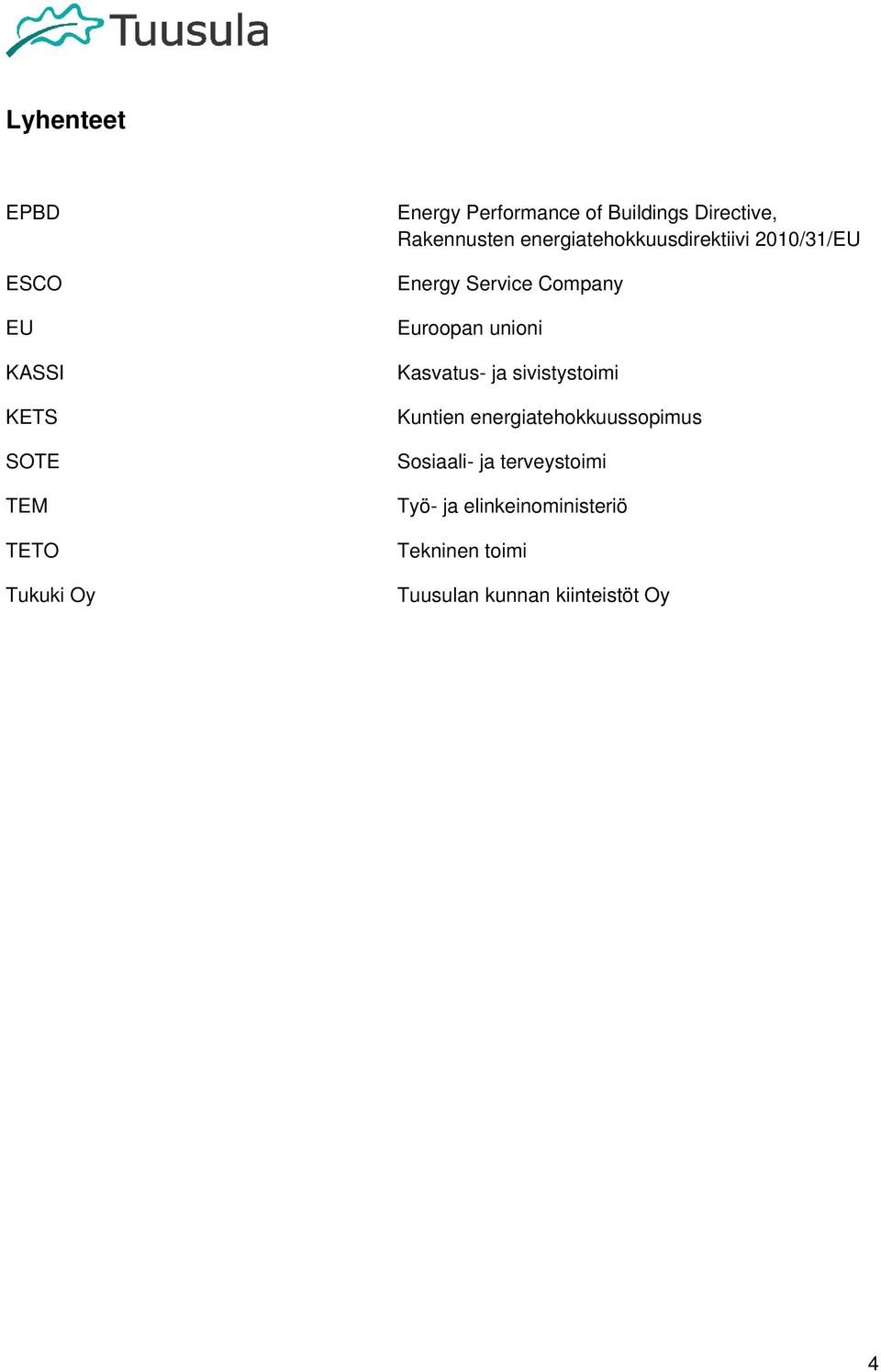 Company Euroopan unioni Kasvatus- ja sivistystoimi Kuntien energiatehokkuussopimus