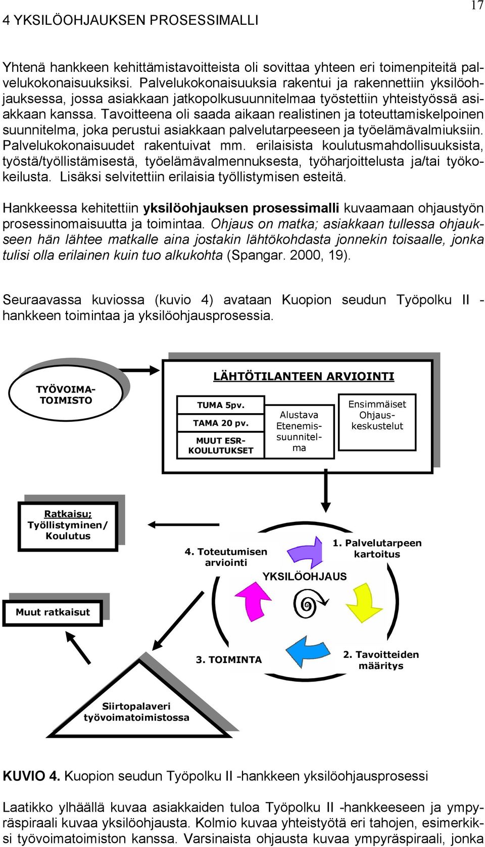 Tavoitteena oli saada aikaan realistinen ja toteuttamiskelpoinen suunnitelma, joka perustui asiakkaan palvelutarpeeseen ja työelämävalmiuksiin. Palvelukokonaisuudet rakentuivat mm.