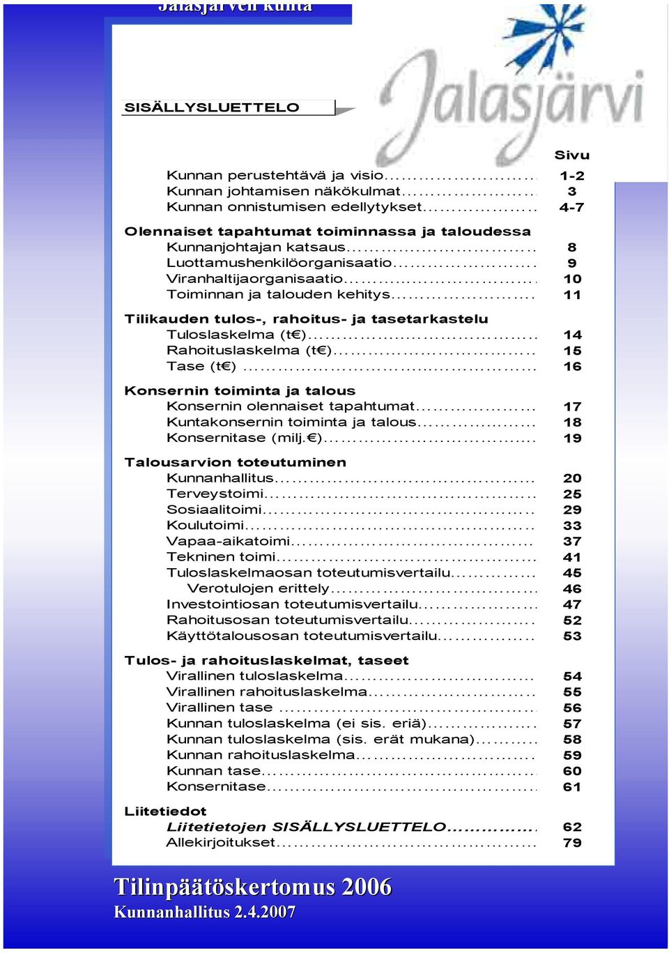 .. 16 Konernin toiminta ja talou Konernin olennaiet tapahtumat 17 Kuntakonernin toiminta ja talou... 18 Konernitae (milj. ).