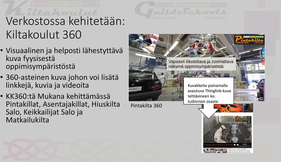 Mukana kehittämässä Pintakillat, Asentajakillat, Hiuskilta Salo, Keikkailijat Salo ja