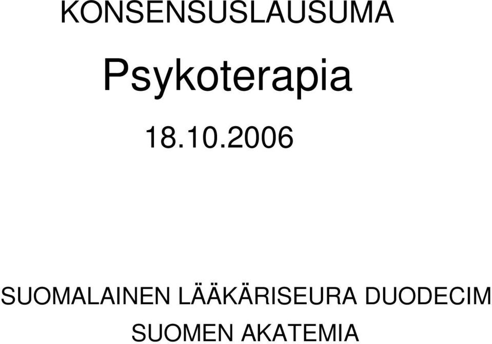 2006 SUOMALAINEN