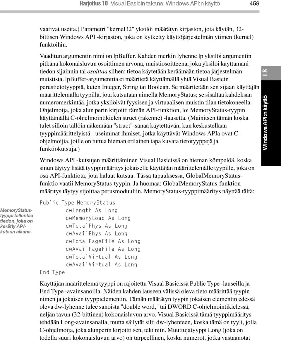 Vaaditun argumentin nimi on lpbuffer.