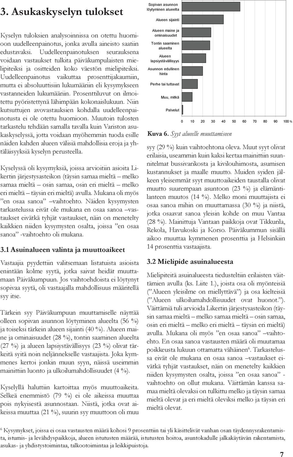 Uudelleenpainotus vaikuttaa prosenttijakaumiin, mutta ei absoluuttisiin lukumääriin eli kysymykseen vastanneiden lukumääriin. Prosenttiluvut on ilmoitettu pyöristettynä lähimpään kokonaislukuun.