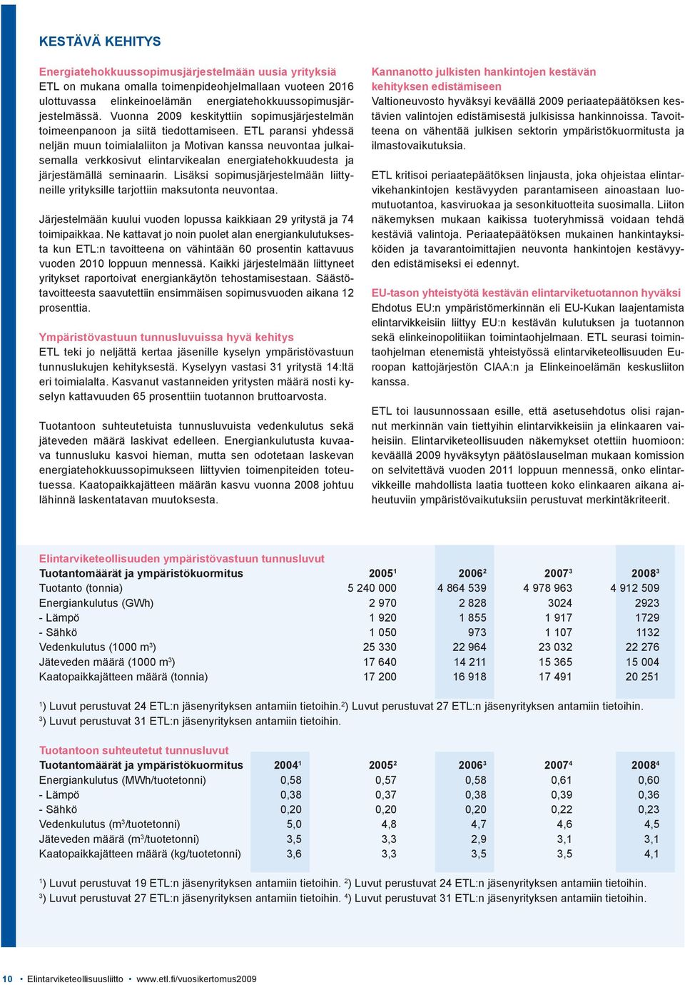 ETL paransi yhdessä neljän muun toimialaliiton ja Motivan kanssa neuvontaa julkaisemalla verkkosivut elintarvikealan energiatehokkuudesta ja järjestämällä seminaarin.