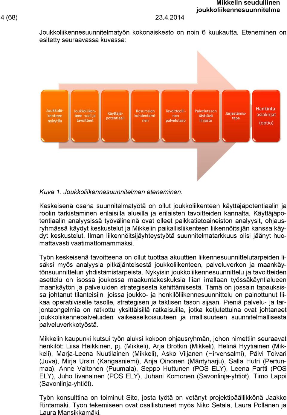 Käyttäjäpotentiaalin analyysissä työvälineinä ovat olleet paikkatietoaineiston analyysit, ohjausryhmässä käydyt keskustelut ja Mikkelin paikallisliikenteen liikennöitsijän kanssa käydyt keskustelut.