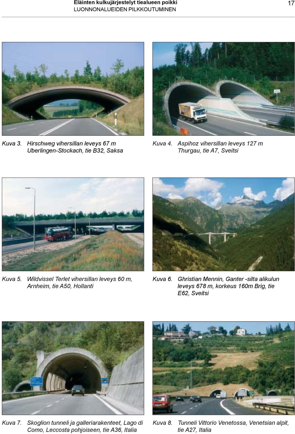 Aspihoz vihersillan leveys 127 m Thurgau, tie A7, Sveitsi Kuva 5.