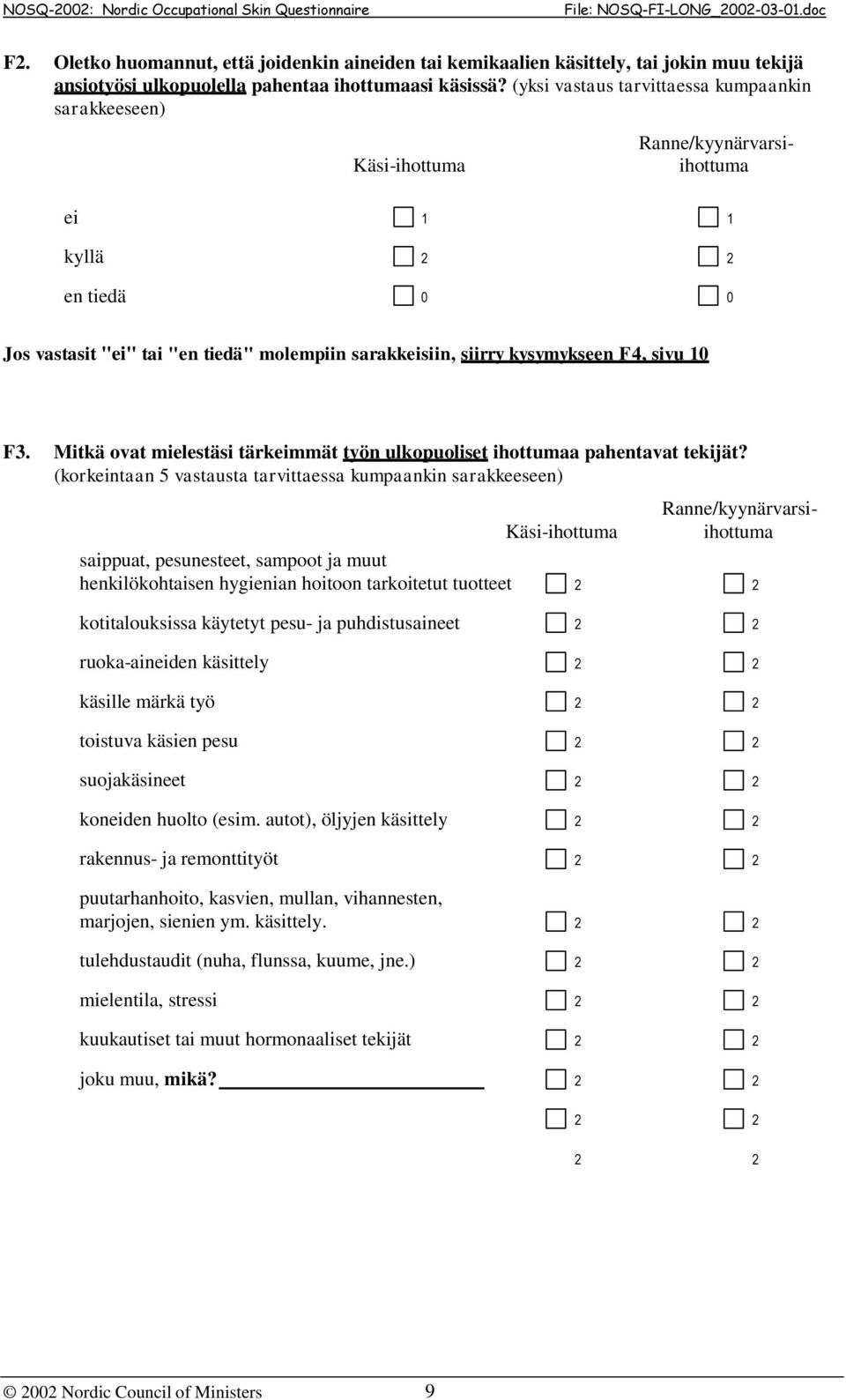 Mitkä ovat mielestäsi tärkeimmät työn ulkopuoliset ihottumaa pahentavat tekijät?