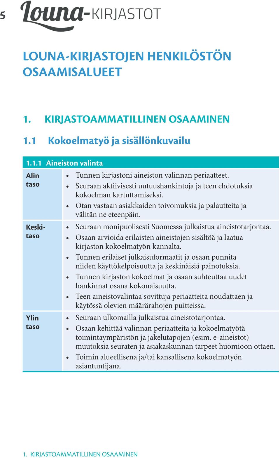 Seuraan monipuolisesti Suomessa julkaistua aineistotarjontaa. Osaan arvioida erilaisten aineistojen sisältöä ja laatua kirjaston kokoelmatyön kannalta.