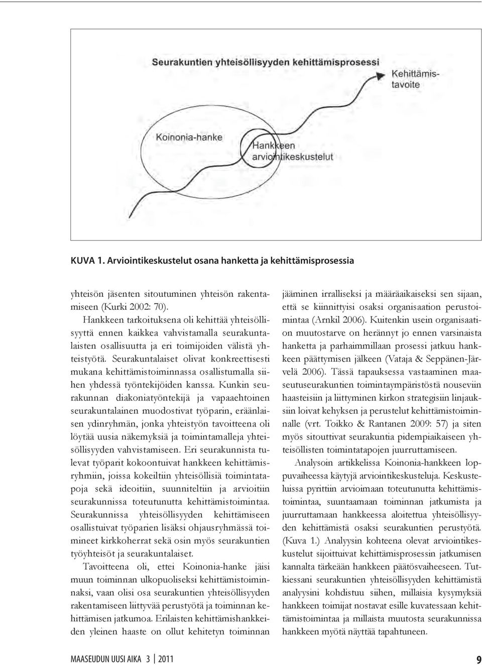 Seurakuntalaiset olivat konkreettisesti mukana kehittämistoiminnassa osallistumalla siihen yhdessä työntekijöiden kanssa.