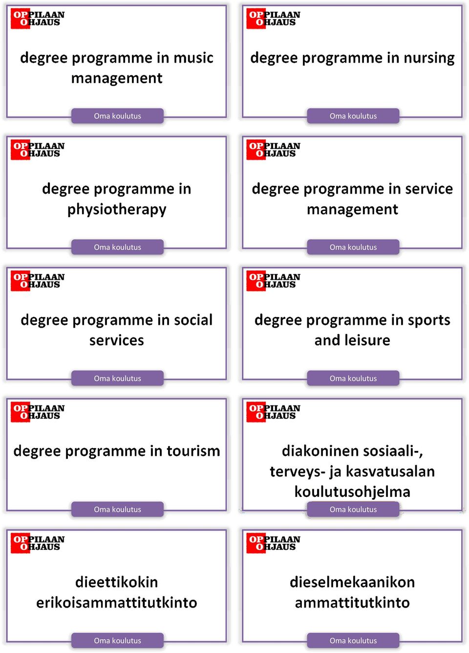 social services degree programme in sports and leisure degree programme in