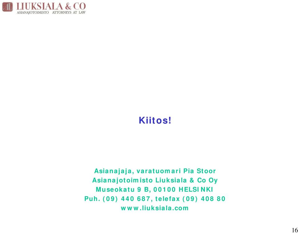 Asianajotoimisto Liuksiala & Co Oy